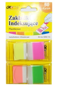 Zakładki indeksujące plastikowe 25 x 45  nr 113 - Gadżety  do biura - miniaturka - grafika 1