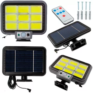 Lampa Solarna Led Halogen Czujnik Ruchu Ulicznacob - Lampy ogrodowe - miniaturka - grafika 1