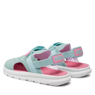 Sandały Puma Evolve Sandal AC PS 700508-06 Turquoise Surf-Fast Pink-PUMA White - Sandały męskie - miniaturka - grafika 1