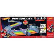 Tory, garaże, parkingi - Mattel Hotwheels Hotwheels Mario Kart Rainbow Road Track Set 965-0174 - miniaturka - grafika 1