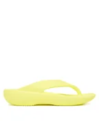 Klapki i japonki damskie - Crocs Japonki Mellow Recovery Flip 211100 Żółty - miniaturka - grafika 1