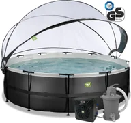 Baseny ogrodowe - Basen ogrodowy stelażowy 488x122 cm kopuła, pompa ciepła Exit 30.67.16.20 - miniaturka - grafika 1