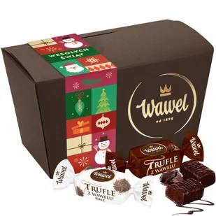 Prezent pod Choinkę Cukierki na Święta Trufle Słodycze Wawel 200g - Zestawy upominkowe - miniaturka - grafika 1