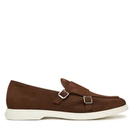 Mokasyny męskie - Mokasyny BOSS Sienne 50541760 Brązowy - miniaturka - grafika 1