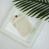 Ozdoby do włosów - Woreczek na mydło do peelingu 100% len Yeye - miniaturka - grafika 1