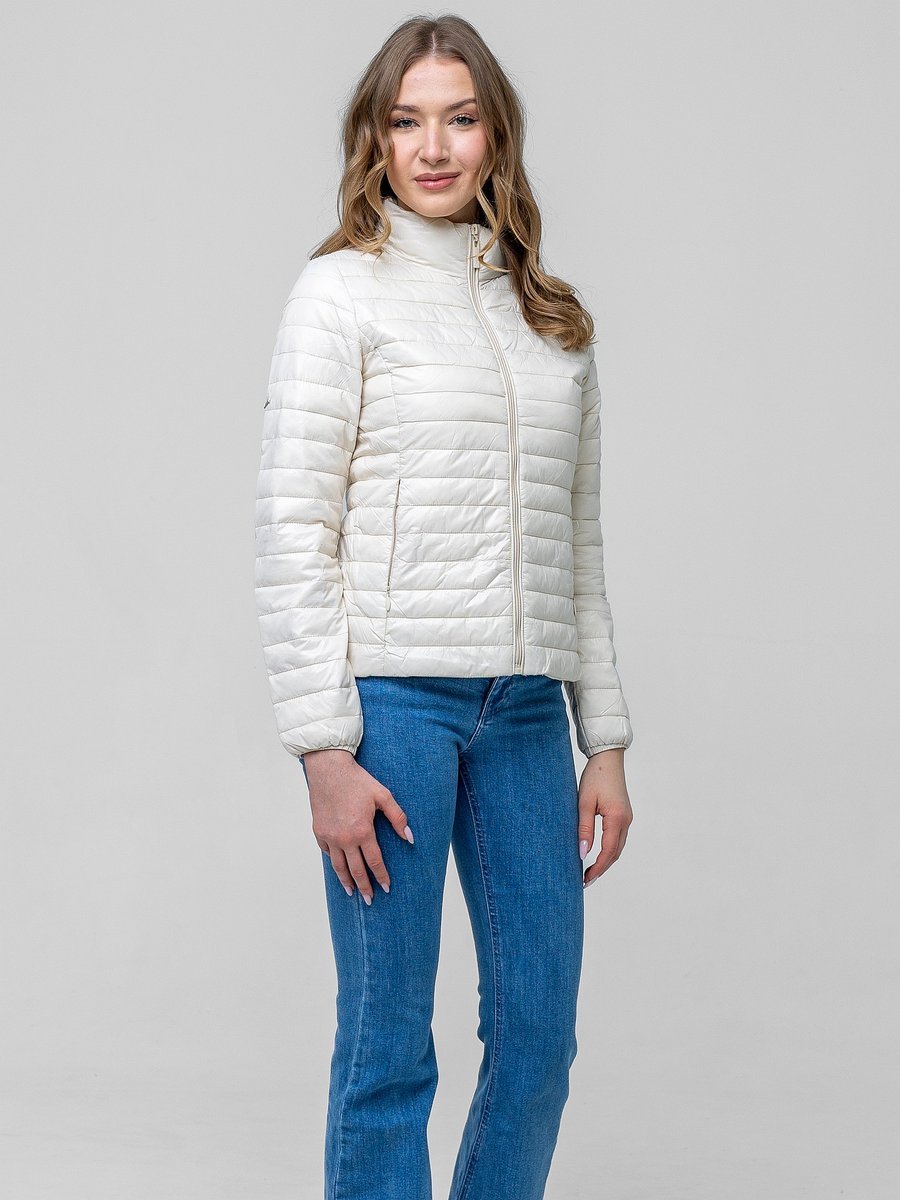 LEKKA PIKOWANA PRZEJŚCIOWA KURTKA DAMSKA ZE STÓJKĄ