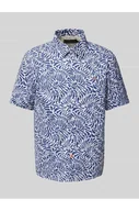 Koszule męskie - Koszula casualowa o kroju slim fit z wyhaftowanym logo - Napapijri - miniaturka - grafika 1
