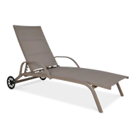 Leżaki ogrodowe - Leżak regulowany ogrodowy plażowy Majorka leżanka - miniaturka - grafika 1