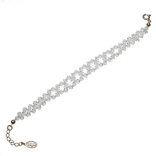 Bransoletka z Swarovski Elements złocenie różowe - Bransoletki - miniaturka - grafika 1
