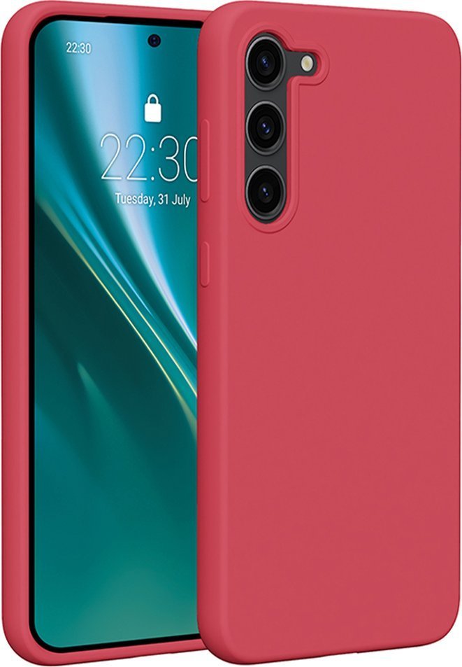 Etteri Nakładka Etteri Silicone Case do Samsung Galaxy S23 Plus malinowa