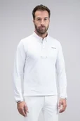 Koszulki jeździeckie - Harcour Koszulka konkursowa męska PIANO POLO ML - white - miniaturka - grafika 1
