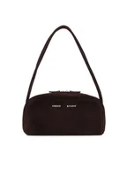 Torebki damskie - Brązowa zamszowa torebka na ramię - miniaturka - grafika 1