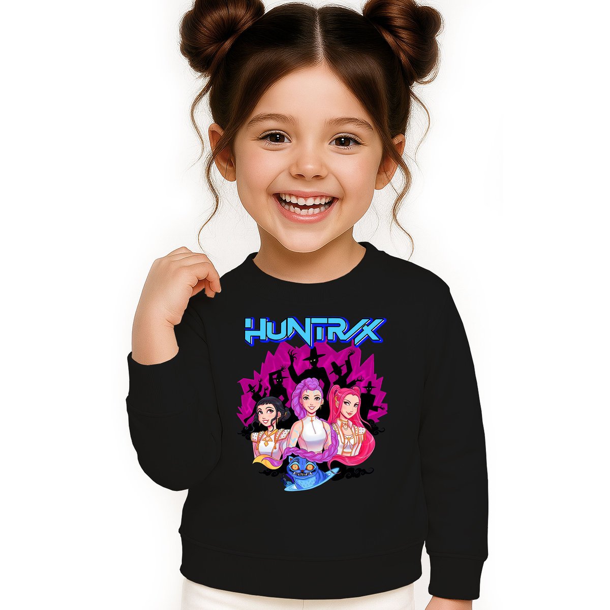 BLUZA DZIECIĘCA KPOP DEMON HUNTERS HUNTRIX 134-140 BAWEŁNIANA JAKOŚĆ