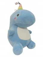 Maskotki i pluszaki - Maskotka Pluszak Przytulanka Dinozaur W Czapce Urodzinowej Niebieski 24cm - miniaturka - grafika 1