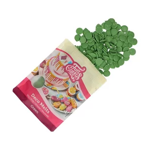 Deco Melts Pastylki Czekoladowe ZIELONE 250g Fun Cakes - Dodatki do ciast w proszku - miniaturka - grafika 1