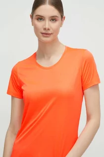 Koszulki sportowe damskie - Jack Wolfskin t-shirt sportowy Tech kolor pomarańczowy - grafika 1