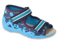Buty dla dziewczynek - Befado kapcie dziecięce odkryte Snake 350P041 - miniaturka - grafika 1