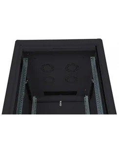 DIGITUS Network cabinet 19Inch 42U H2010mmxB600mmxT600mm Kolor: CZARNY RAL9005 IP20 with glass door incl.28xSreew-Set up to 600KG - Szafy rack - miniaturka - grafika 1
