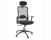 Fotele i krzesła biurowe - FOTEL OBROTOWY Q-050 CZARNY - miniaturka - grafika 1