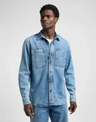 Koszule damskie - LEE ENGINEER OVERSHIRT BLUE MEADOW WASH 112363915 L - miniaturka - grafika 1