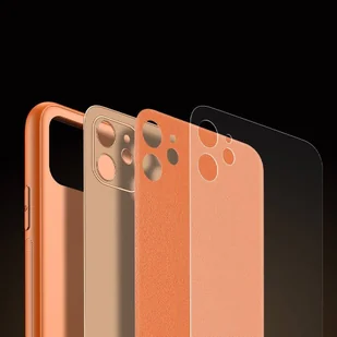 Dux Ducis Yolo eleganckie etui pokrowiec ze skóry ekologicznej iPhone 12 mini pomarańczowy - Etui i futerały do telefonów - miniaturka - grafika 8