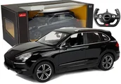 Zabawki zdalnie sterowane - Auto R/C Porsche Cayenne Turbo Rastar 1:14 Czarne na Pilota - miniaturka - grafika 1