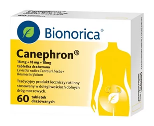 Canephron, 18 mg + 18 mg + 18 mg, 60 tabletek - Układ moczowy i płciowy - miniaturka - grafika 1