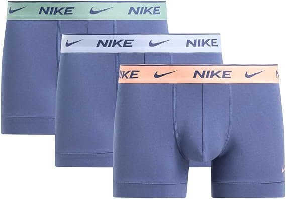 NIKE BOKSERKI MĘSKIE TRUNK 3PK NIEBIESKIE r.M