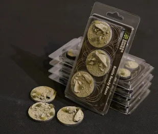 Gamers Grass: Bases Round - Arid Steppe 50 mm 3 szt. - Akcesoria do gier planszowych - miniaturka - grafika 1