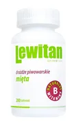 Suplementy naturalne - CENTURIA LEWITAN Z drożdży piwowarskich z miętą 200 tabl - miniaturka - grafika 1