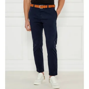 HUGO Spodnie chino David251D Slim Fit - Spodnie męskie - miniaturka - grafika 1