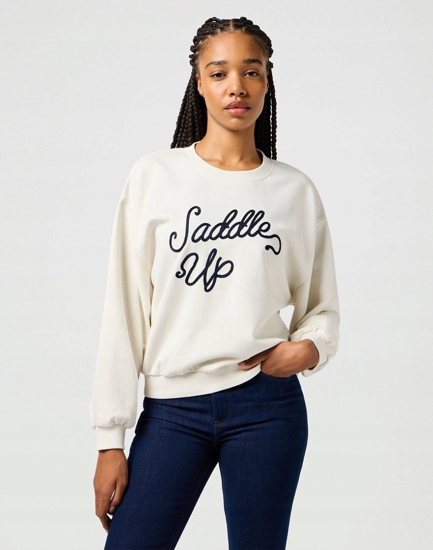 WRANGLER OVERSIZED SWEAT VINTAGE WHITE 112364504 XL