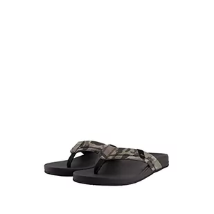 Reef Klapki męskie Cushion Spring, czarny Camo Black, 39 eu - Klapki i japonki męskie - miniaturka - grafika 1