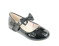 Buty dla dziewczynek - Półbuty dziewczęce 24DZ19-7238 czarny - miniaturka - grafika 1