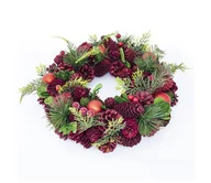 Ozdoby bożonarodzeniowe - Wieniec świąteczny śr. 33 cm - miniaturka - grafika 1