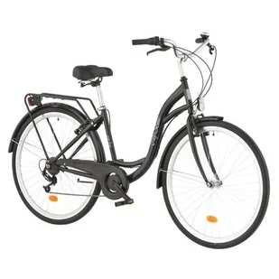 Rower miejski DAWSTAR Citybike S7B 28 cali damski Czarny - Rowery - miniaturka - grafika 1