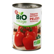 Koncentraty warzywne, przeciery - WM Pomidory całe bez skórki w soku pomidorowym bio 400g/240g - miniaturka - grafika 1