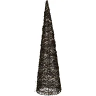Ozdoby bożonarodzeniowe - Świąteczny stożek LED Browee ciemnobrązowy, 20 LED, 12 x 40 cm - miniaturka - grafika 1