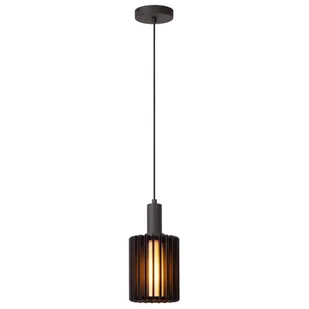 Loftowa wisząca lampa Lambres 45410/15/30 Lucide do sypialni czarna - Lampy sufitowe - miniaturka - grafika 1