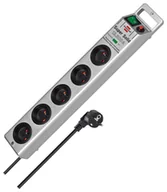 Listwy zasilające - Brennenstuhl super-solid 5gn 2,5m srebrna 13.500a 001441040000 - miniaturka - grafika 1