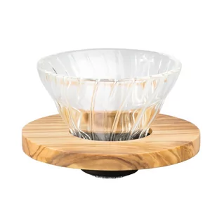 Hario szklany Drip V60-01 - Olive Wood VDG-01-OV - Akcesoria i części AGD - miniaturka - grafika 1