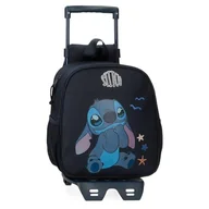 Plecaki szkolne i tornistry - Joumma Disney Stitch Excited Plecak przedszkolny z wózkiem, czarny 23x25x10 cm Poliester 5,25 l, Czarny (Black), Talla única, Plecak przedszkolny z wózkiem - miniaturka - grafika 1