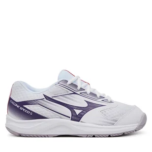 Buty halowe Mizuno Cyclone Speed 5 V1GC258035 Biały - Buty sportowe damskie - miniaturka - grafika 1