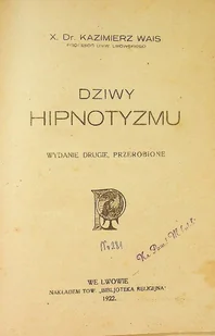 Dziwy hipnotyzmu 1922 r. - Historia świata - miniaturka - grafika 1