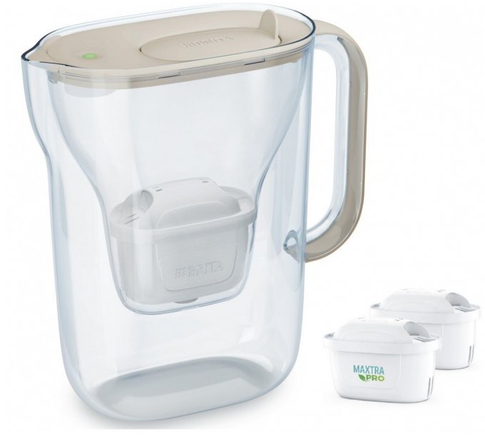 Dzbanek filtrujący Brita Dzbanek filtrujący Style Essential 2.4l + 2 wkłady beżowy