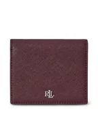 Portfele - LAUREN RALPH LAUREN Portfel damski 432962112015 Bordowy - miniaturka - grafika 1