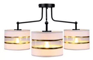 Candellux Lampa sufitowa czarna/chrom 3xE27 Andy 33-00514 33-00514 - Lampy sufitowe - miniaturka - grafika 1