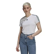 Koszulki i topy damskie - Adidas Damska koszulka Slim Tee biały 44 GN2894 - miniaturka - grafika 1