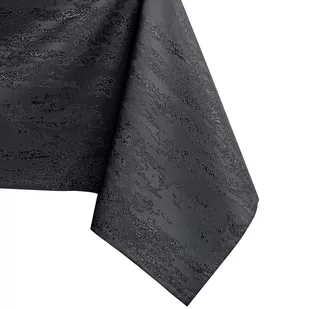 Obrus Vesta Grafitowy Tłoczony Nowoczesny 120x160 owal AmeliaHome - TCLOTH/AH/VESTA/HMD/DARKGREY/O120X160 - Obrusy i serwetki - miniaturka - grafika 1
