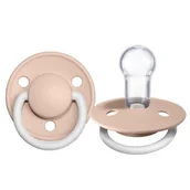 Smoczki uspokajające - BIBS DE LUX BLUSH NIGHT ONE SIZE Smoczek uspokajający silikonowy 61983-uniw - miniaturka - grafika 1